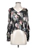 Intermix Black 3/4 Sleeve Blouse Size S - photo 1