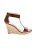 MICHAEL Michael Kors 100% Leather Brown Wedges Size 9 1/2 - photo 1
