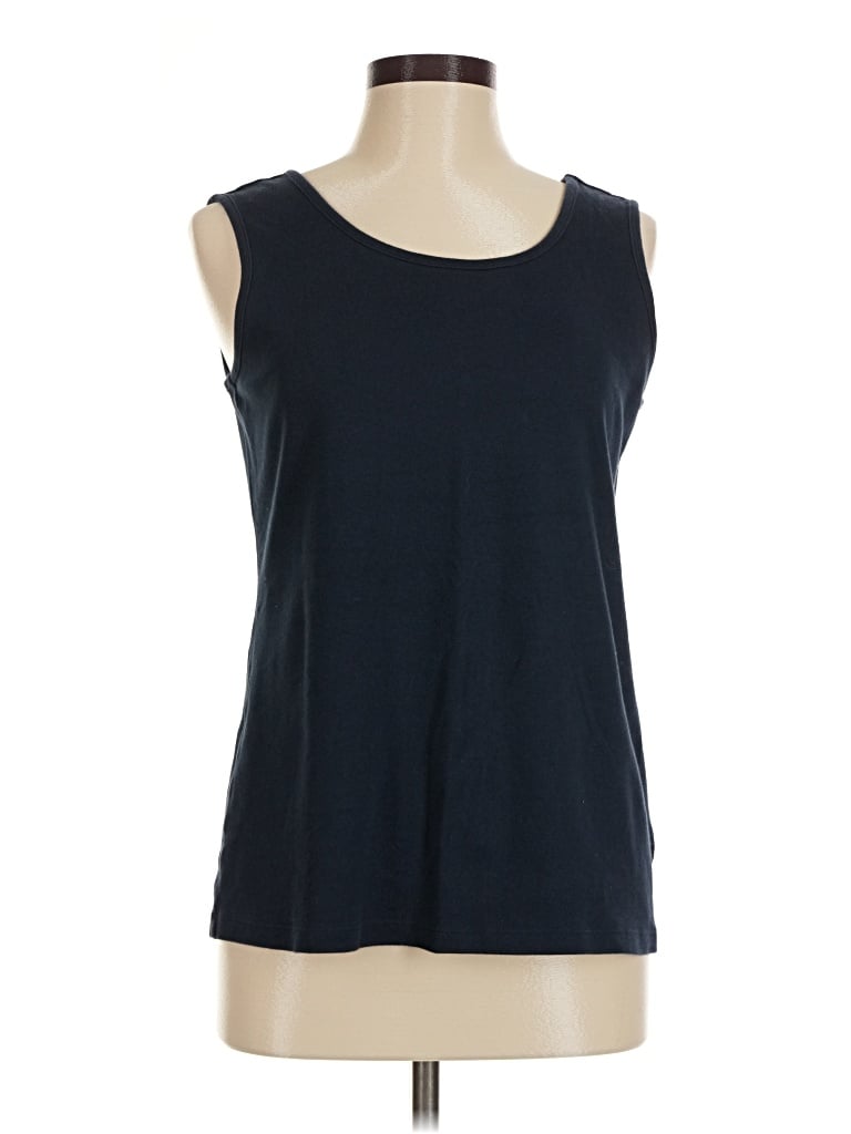 Pre-owned Lands' End Sleeveless T-shirt In Blue