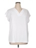 David's Bridal White Short Sleeve Blouse Size XL (estimated) - photo 1