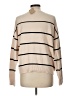 Em & Elle Stripes Tan Turtleneck Sweater Size L - photo 2
