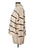 Em & Elle Stripes Tan Turtleneck Sweater Size L - photo 5