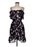 Express 100% Polyester Floral Purple Cocktail Dress Size M - photo 1