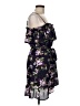 Express 100% Polyester Floral Purple Cocktail Dress Size M - photo 4