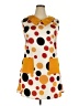 The Drop Polka Dots Orange Casual Dress Size XXL - photo 1