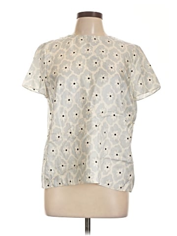 Theory Short Sleeve Silk Top (view 1)
