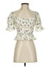Reformation Ivory Short Sleeve Blouse Size 4 - photo 1