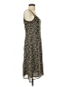 Old Navy 100% Polyester Animal Print Brown Casual Dress Size 4 - photo 4