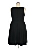 Merona Solid Black Casual Dress Size XXL - photo 2