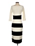 Bebe Stripes Ivory Casual Dress Size S - photo 2