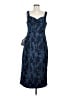 Kay Unger 100% Polyester Blue Cocktail Dress Size 8 - photo 1