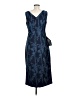 Kay Unger 100% Polyester Blue Cocktail Dress Size 8 - photo 2