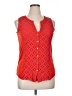 Parallel Skies Orange Sleeveless Blouse Size XL - photo 1
