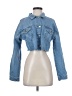 Shein Blue Denim Jacket Size 4 - photo 1