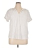 Soft Surroundings Ivory Short Sleeve Blouse Size XL - photo 1