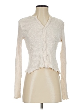 Madewell Lettuce-Hem Ribbed Cardigan (view 1)