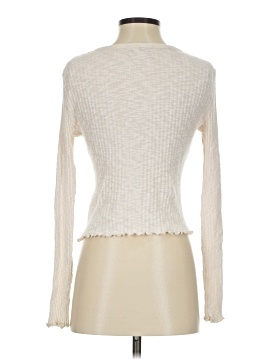 Madewell Lettuce-Hem Ribbed Cardigan (view 2)