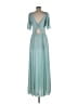 ASOS Design 100% Polyester Teal Cocktail Dress Size 10 - photo 2