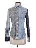 Cino Paisley Blue Long Sleeve Blouse Size XS - photo 1