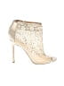 Badgley Mischka Ivory Ankle Boots Size 8 - photo 1