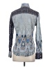 Cino Paisley Blue Long Sleeve Blouse Size XS - photo 2