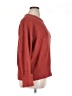 Unbranded 100% Polyester Solid Red Pullover Sweater Size L - photo 4