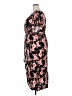 Cure 100% Rayon Floral Black Casual Dress Size XXL - photo 5