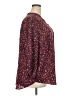 Lush 100% Polyester Burgundy 3/4 Sleeve Blouse Size 3X - photo 4