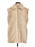 Rails 100% Polyester Ivory Faux Fur Vest Size L - photo 1