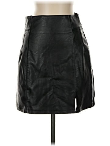Topshop Faux Leather Skirt (view 1)