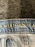 American Eagle Outfitters Plaid Blue Denim Shorts Size 00 (estimated) - photo 3