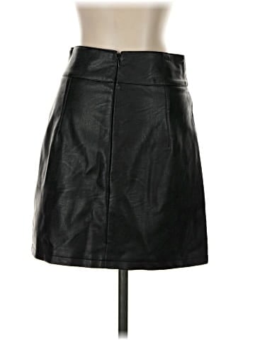 Topshop Faux Leather Skirt (view 2)