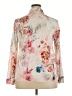 Unbranded Floral Ivory Long Sleeve Blouse Size XXL - photo 2