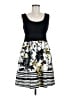 Arden B. 100% Polyester Graphic Black Casual Dress Size M - photo 1