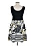 Arden B. 100% Polyester Graphic Black Casual Dress Size M - photo 2