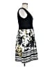 Arden B. 100% Polyester Graphic Black Casual Dress Size M - photo 4