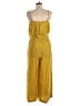 Lou & Grey Solid Yellow Jumpsuit Size M - photo 2
