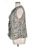 Dana Buchman 100% Silk Silver Sleeveless Silk Top Size 16 - photo 5