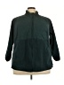 all in motion 100% Polyester Solid Green Teal Track Jacket Size 3X - photo 1