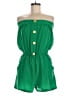 Eight Sixty Solid Green Romper Size L - photo 1