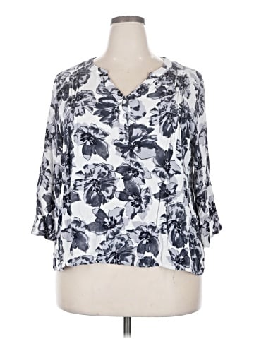 Monday Fun 3/4 Sleeve Blouse (view 1)