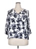 Monday Fun 100% Rayon White 3/4 Sleeve Blouse Size 2X - photo 1