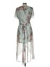 Leith 100% Polyester Teal Blue Cocktail Dress Size L - photo 2