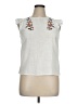 Unbranded 100% Cotton White Sleeveless Blouse Size XL - photo 1