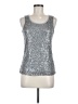 Massini Silver Sleeveless Top Size M - photo 1