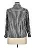 Levi's 100% Viscose Checkered-gingham Black 3/4 Sleeve Button-Down Shirt Size 1X - photo 2