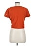 TeXTURE & THREAD Madewell 100% Cotton Orange Short Sleeve Top Size M - photo 2