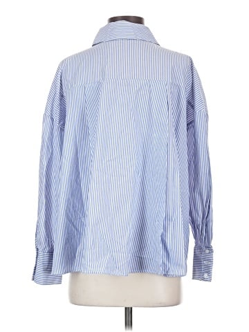 Zara Basic Long Sleeve Button-Down Shirt (view 2)