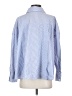 Zara Basic Stripes Blue Long Sleeve Button-Down Shirt Size S - photo 2