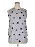 Unbranded Stars Silver Sleeveless Top Size XL - photo 1